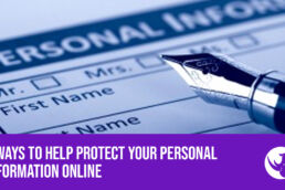 Protect your personal Information Online