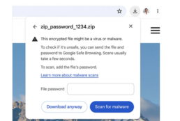 Chrome Adds Password Verification for Archive Scans