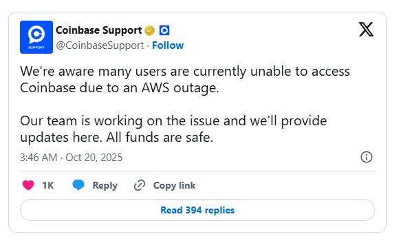 Web Paralyzed: Global Chaos as Amazon's AWS Collapses