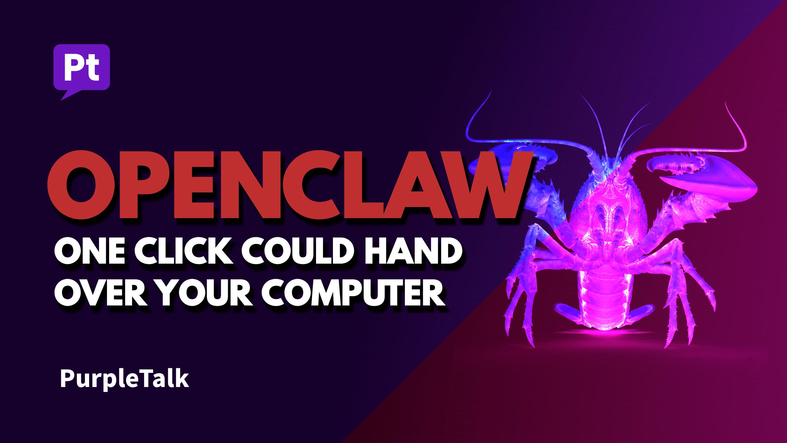Alover Click OPENCLAW: ONE Click COULD HAND OVER YOUR COMPUTER