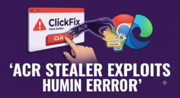 ClickFix: How ACR Stealer Bypasses Defenses Using Human Error